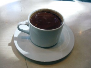 Chocolate with chile at "Cacao" in Portland.